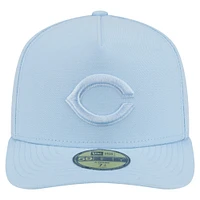 Casquette ajustée New Era 59FIFTY bleu clair pour homme, coloris A-Frame, des Reds de Cincinnati