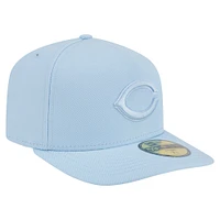Casquette ajustée New Era 59FIFTY bleu clair pour homme, coloris A-Frame, des Reds de Cincinnati