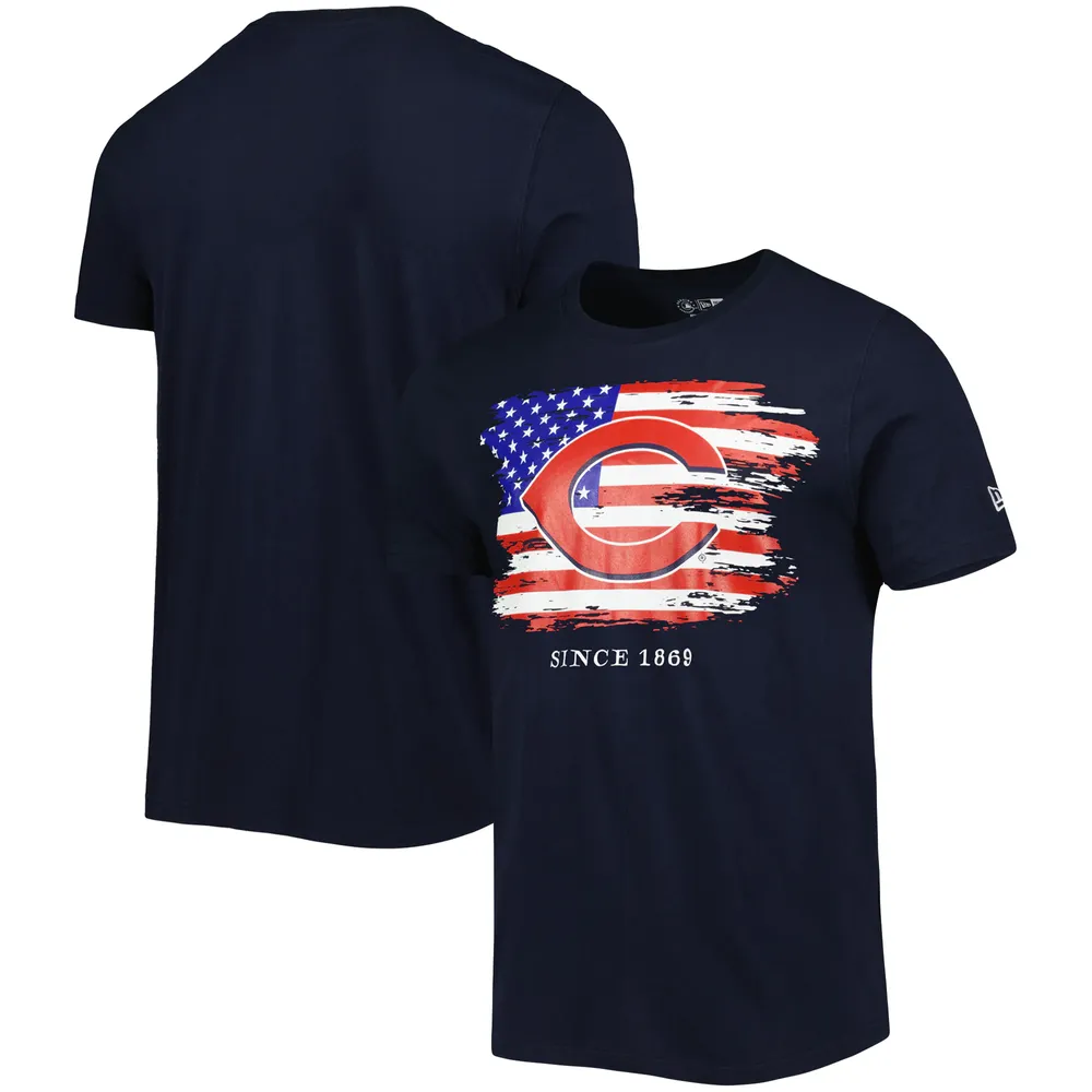 T-shirt pour homme New Era bleu marine Cincinnati Reds 4th of July en jersey