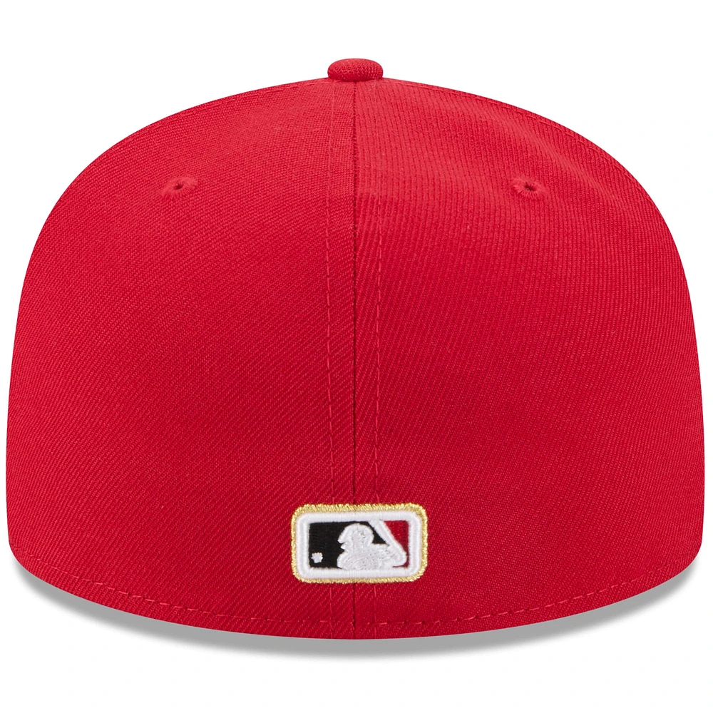 Men's New Era  Red Cincinnati Reds 2025 59FIFTY Day Fitted Hat with Pins