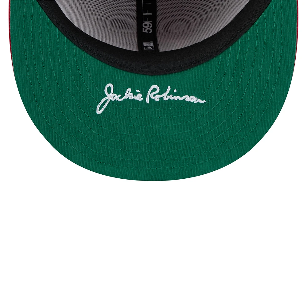 Men's New Era  Red Cincinnati Reds 2025 Jackie Robinson Day 59FIFTY Fitted Hat