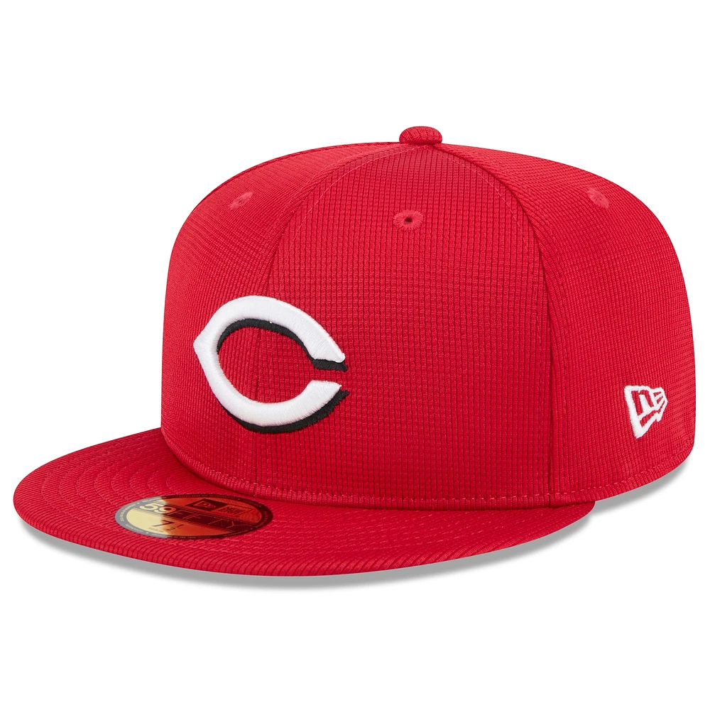 Men's New Era  Red Cincinnati Reds 2025 Spring Training 59FIFTY Fitted Hat