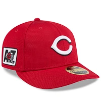 Men's New Era  Red Cincinnati Reds 2025 Spring Training Low Profile 59FIFTY Fitted Hat