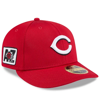 Men's New Era  Red Cincinnati Reds 2025 Spring Training Low Profile 59FIFTY Fitted Hat