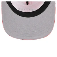 Men's New Era Red Cincinnati Reds Adventure Pattern Golfer Trucker Snapback Hat