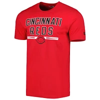 T-shirt d'entraînement au bâton rouge Cincinnati Reds New Era pour homme