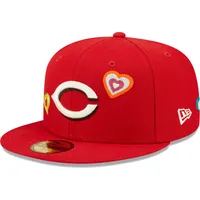 Cincinnati Reds RETRO-SMOOTH Red-Black Fitted Hat by New Era