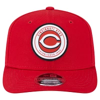 Casquette extensible à bouton-pression New Era 9SEVENTY rouge des Cincinnati Reds pour homme