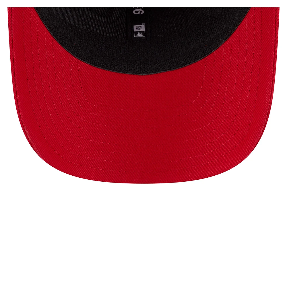 Casquette extensible à bouton-pression New Era 9SEVENTY rouge des Cincinnati Reds pour homme