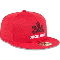 Men's New Era Red Cincinnati Reds City Connect Batting Practice 59FIFTY Fitted Hat