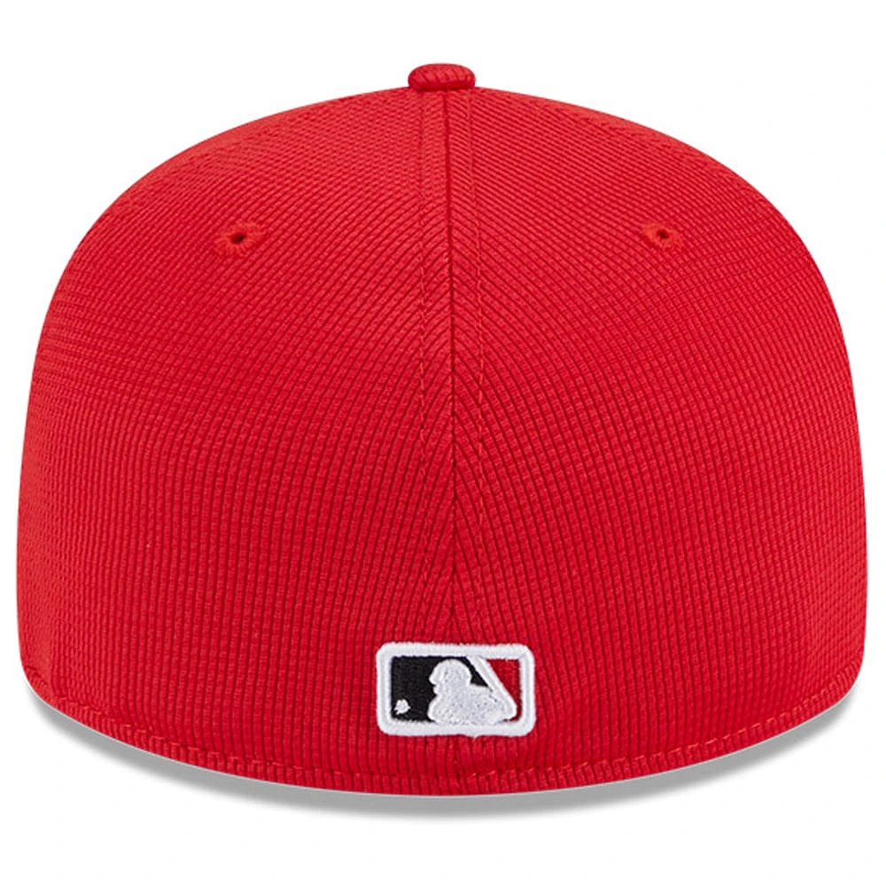 Men's New Era Red Cincinnati Reds City Connect Batting Practice Low Profile 59FIFTY Fitted Hat