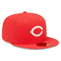 Casquette ajustée 59FIFTY avec logo surligneur Lava Reds Cincinnati New Era pour homme