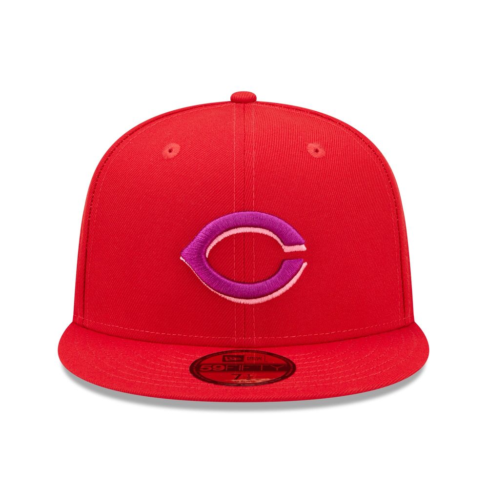 Lids Cincinnati Reds New Era Undervisor 59FIFTY Fitted Hat - White