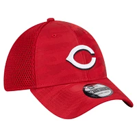 Men's New Era Red Cincinnati Reds Subtle Camo 39THIRTY Flex Hat