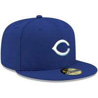 Men's New Era Royal Cincinnati Reds White Logo 59FIFTY Fitted Hat