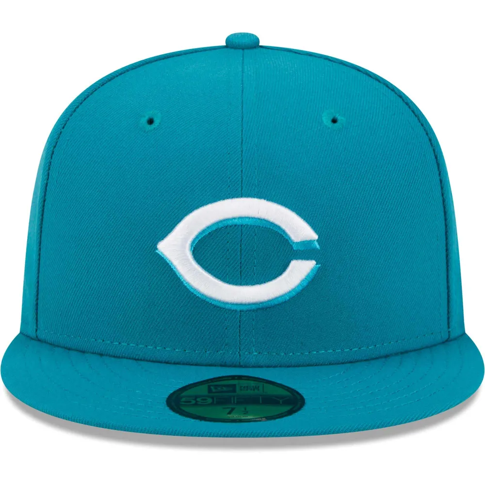 Lids Cincinnati Reds New Era 59FIFTY Fitted Hat - Gray/Teal