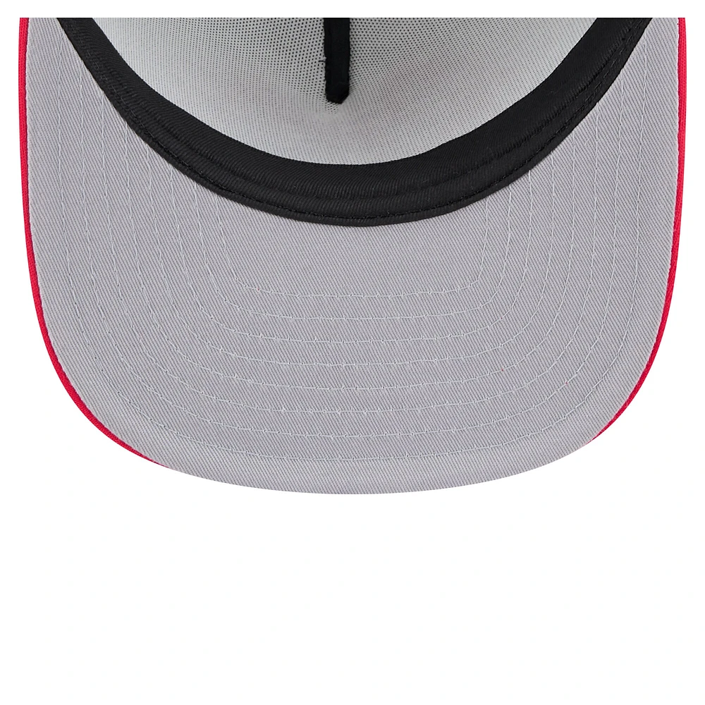 Men's New Era White/Red Cincinnati Reds Retro Script Trucker 9FIFTY Snapback Hat