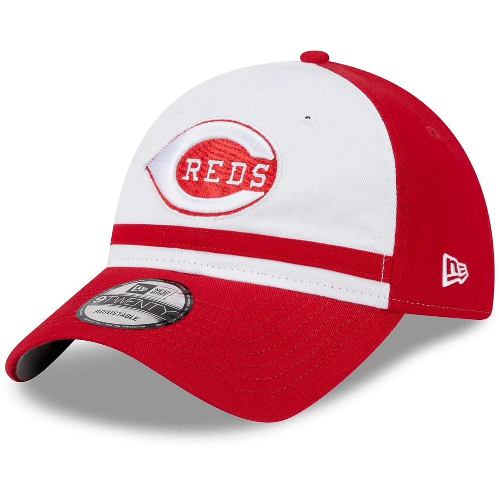 Men's New Era White Cincinnati Reds 2025 Batting Practice 9TWENTY Adjustable Hat