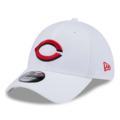 Men's New Era White Cincinnati Reds 39THIRTY Flex Hat