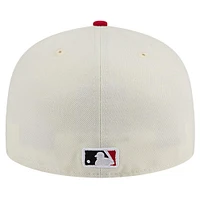 Men's New Era White Cincinnati Reds Chrome 59FIFTY Fitted Hat
