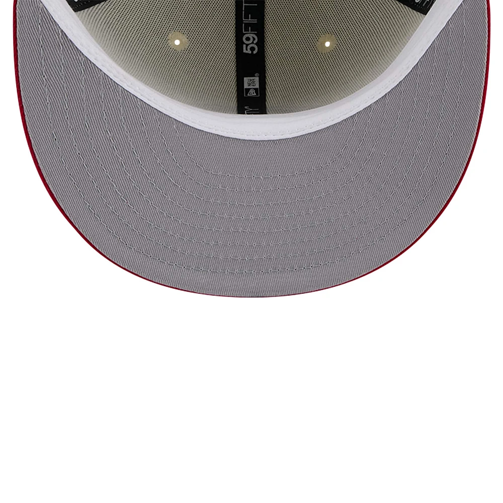 Men's New Era White Cincinnati Reds Chrome 59FIFTY Fitted Hat