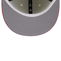 Men's New Era White Cincinnati Reds Chrome 59FIFTY Fitted Hat