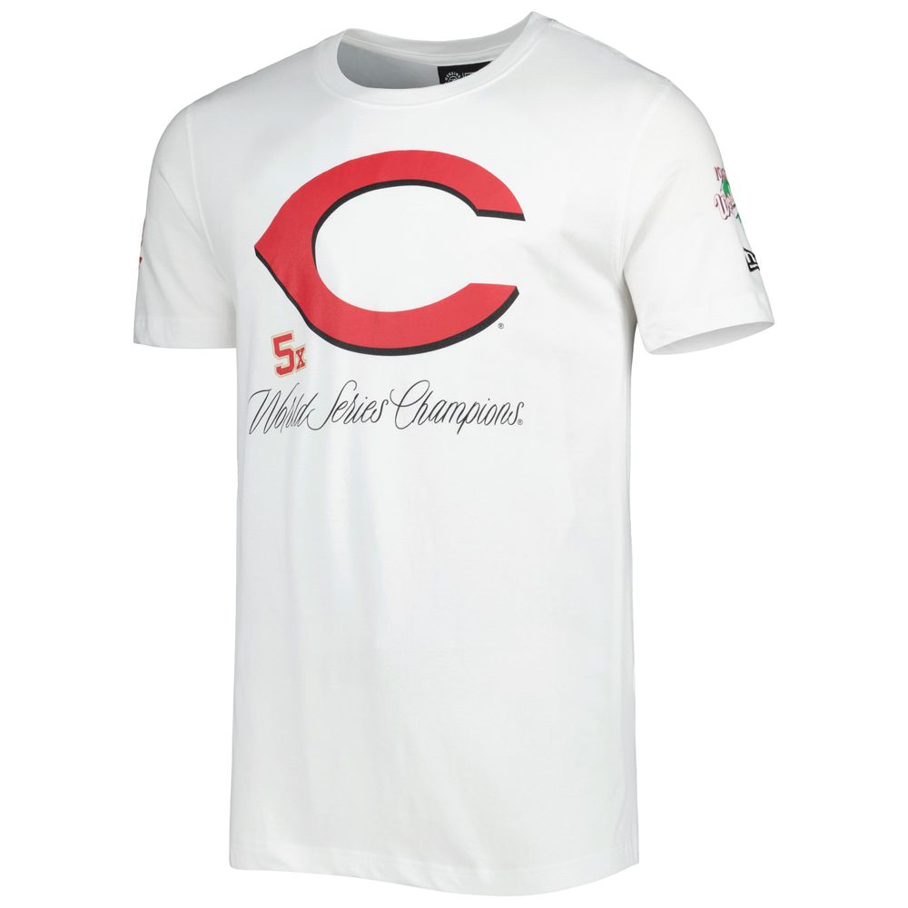 Men's New Era White Cincinnati Reds Historical Championship T-Shirt