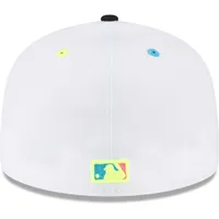 Men's New Era White Cincinnati Reds Neon Eye 59FIFTY Fitted Hat