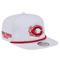 Men's New Era  White Cincinnati Reds  Palm Golfer Snapback Hat