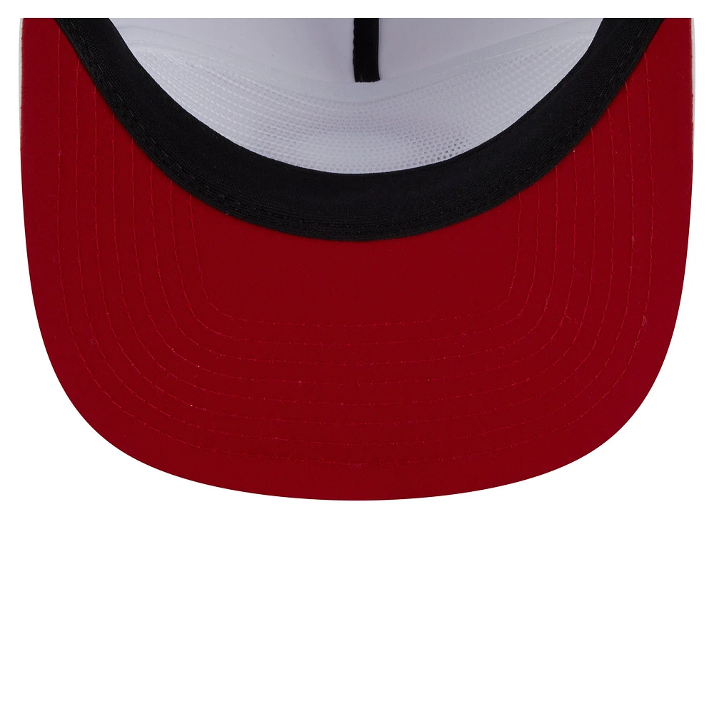 Men's New Era White Cincinnati Reds Perforated Golfer Snapback Hat