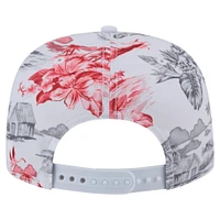 Casquette snapback Island Golfer blanche à imprimé Cincinnati Reds pour homme de New Era