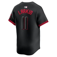 Maillot de joueur Nike Barry Larkin noir Cincinnati Reds City Connect Limited pour homme