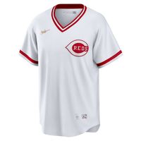 Men's Nike Barry Larkin White Cincinnati Reds Home Cooperstown Collection Player Jersey