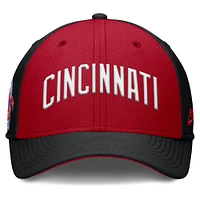 Men's Nike Black/Red Cincinnati Reds Rise Swoosh Performance Flex Hat