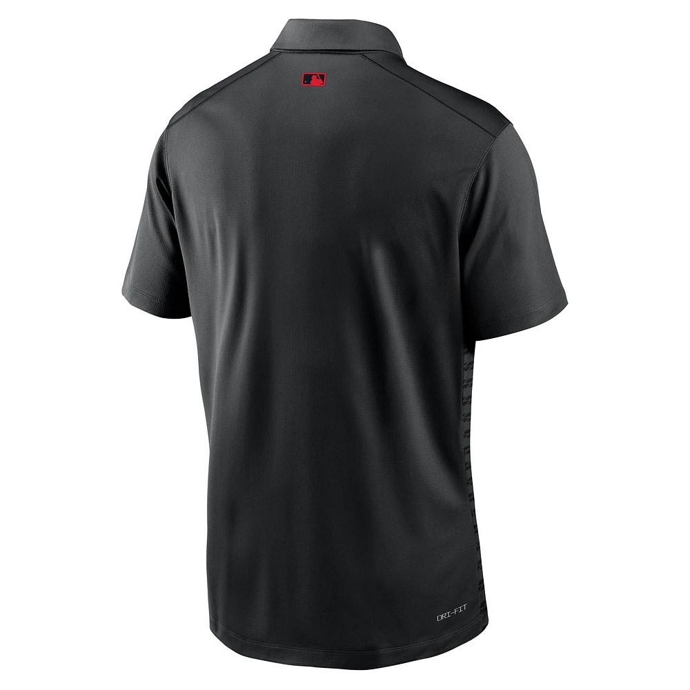 Polo Nike noir authentique City Connect Victory Performance pour homme des Reds de Cincinnati