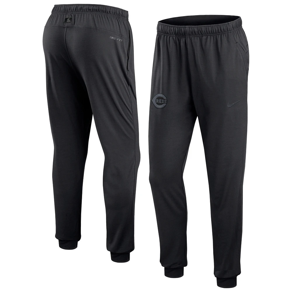 Pantalon de performance voyage Nike Cincinnati Reds Authentic Collection pour homme - Noir