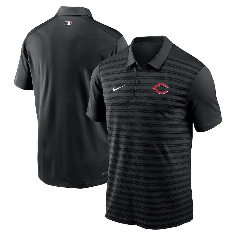 Polo Nike Victory Performance pour homme, collection authentique, noir, des Reds de Cincinnati