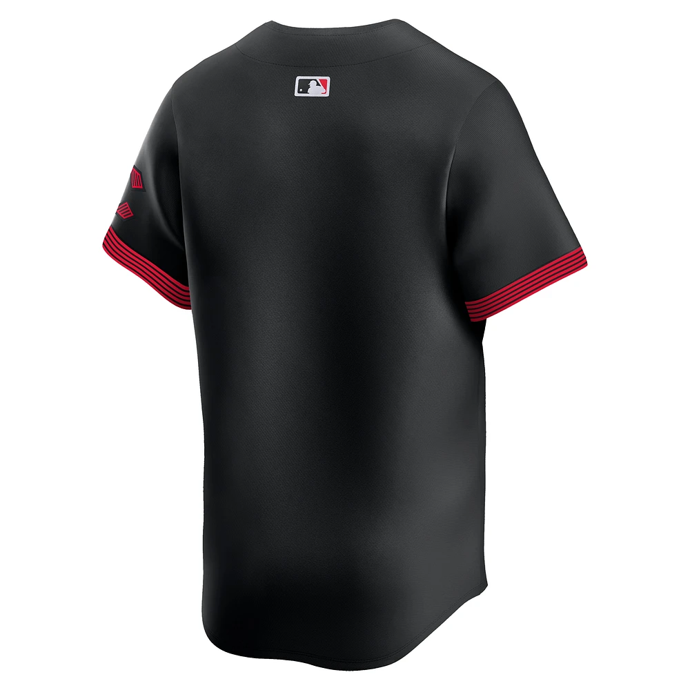 Men's Nike Black Cincinnati Reds City Connect Limited Jersey
