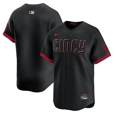 Men's Nike Black Cincinnati Reds City Connect Limited Jersey