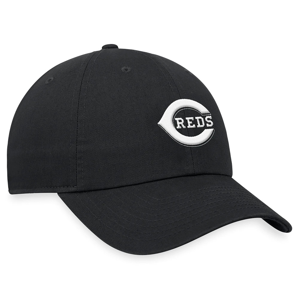 Casquette réglable Nike noire Cincinnati Reds Club pour homme