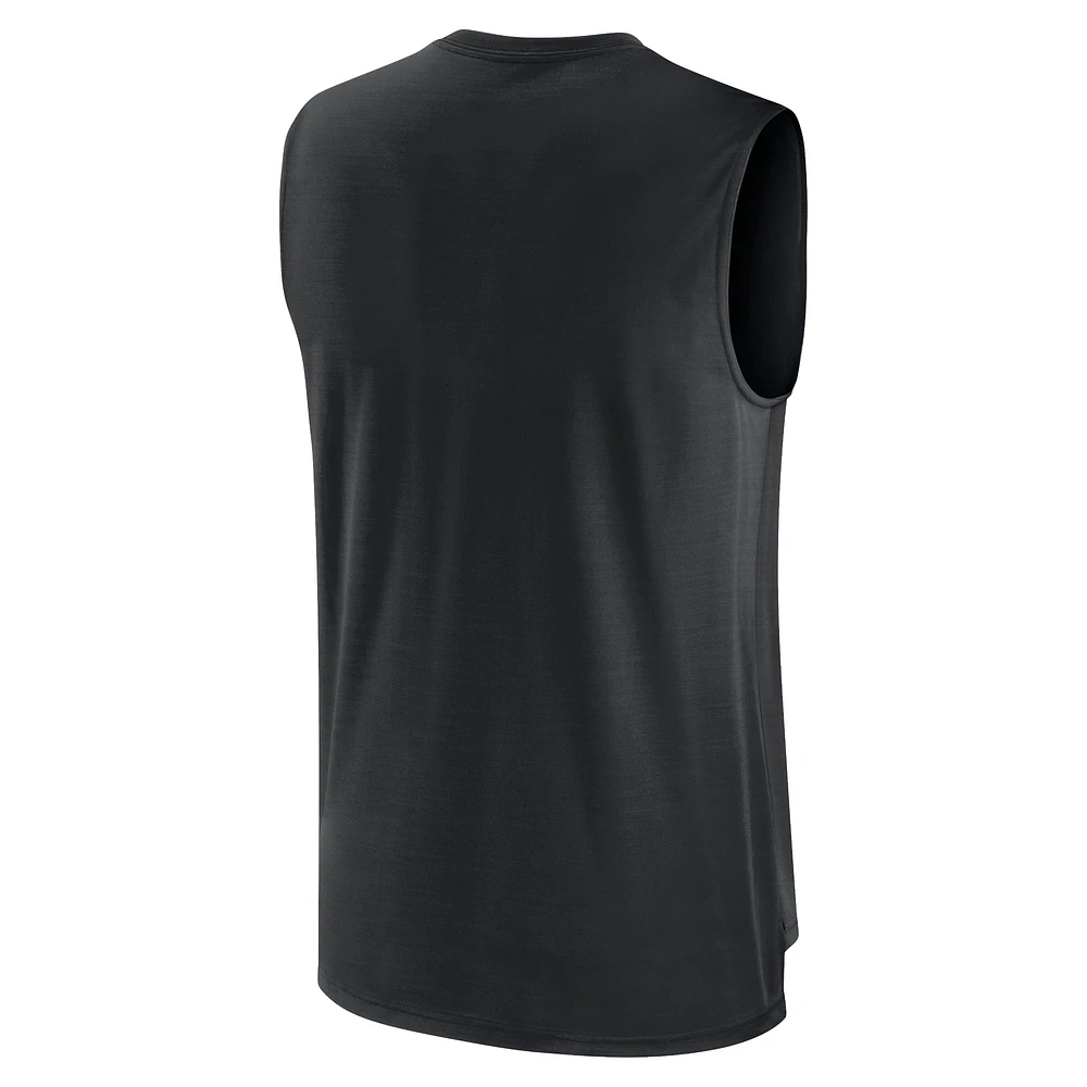 Men's Nike Black Cincinnati Reds Exceed Performance Tank Top