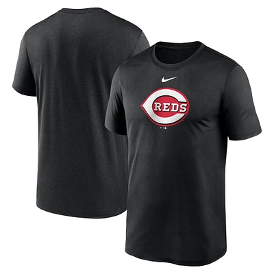 T-shirt de performance à grand logo Nike pour hommes, Cincinnati Reds Legend Fuse, noir