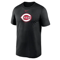 T-shirt avec logo New Legend des Cincinnati Reds Nike pour homme, noir