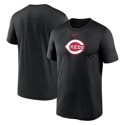 T-shirt avec logo New Legend des Cincinnati Reds Nike pour homme, noir