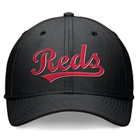 Casquette Nike Performance Flex noire pour homme des Reds de Cincinnati