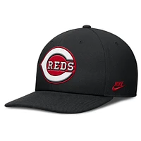 Casquette Snapback Nike Pro Performance noire pour homme des Cincinnati Reds