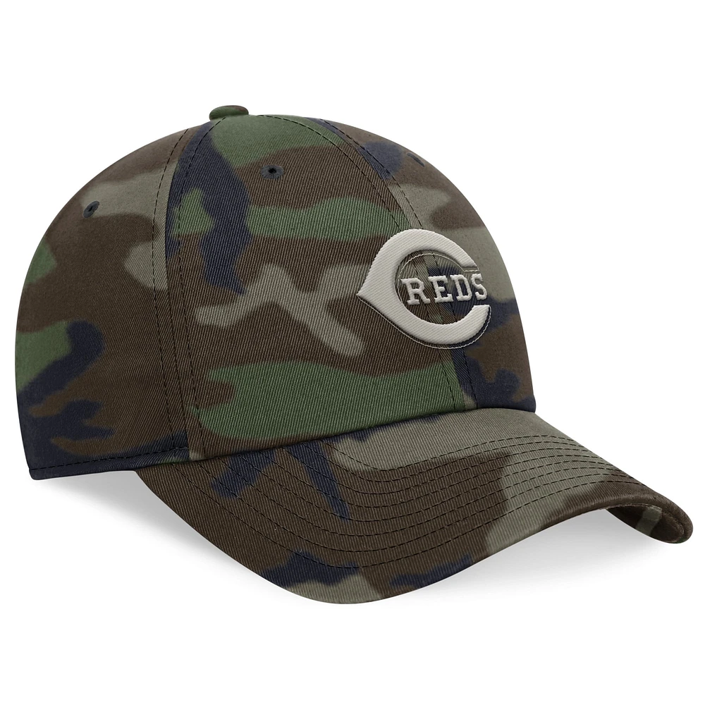 Casquette réglable Nike Camo Cincinnati Reds Club pour homme