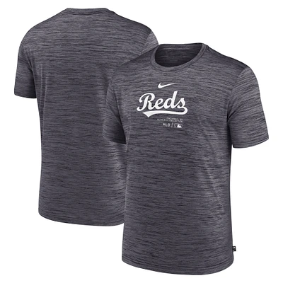 T-shirt Nike Gris Cincinnati Reds Authentic Collection Velocity Performance Practice pour homme