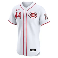 Maillot de joueur d'élite à domicile Nike Elly La Cruz pour homme, blanc, des Reds Cincinnati