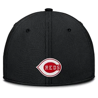 Casquette Nike Performance Flex grise/noire pour homme des Reds de Cincinnati